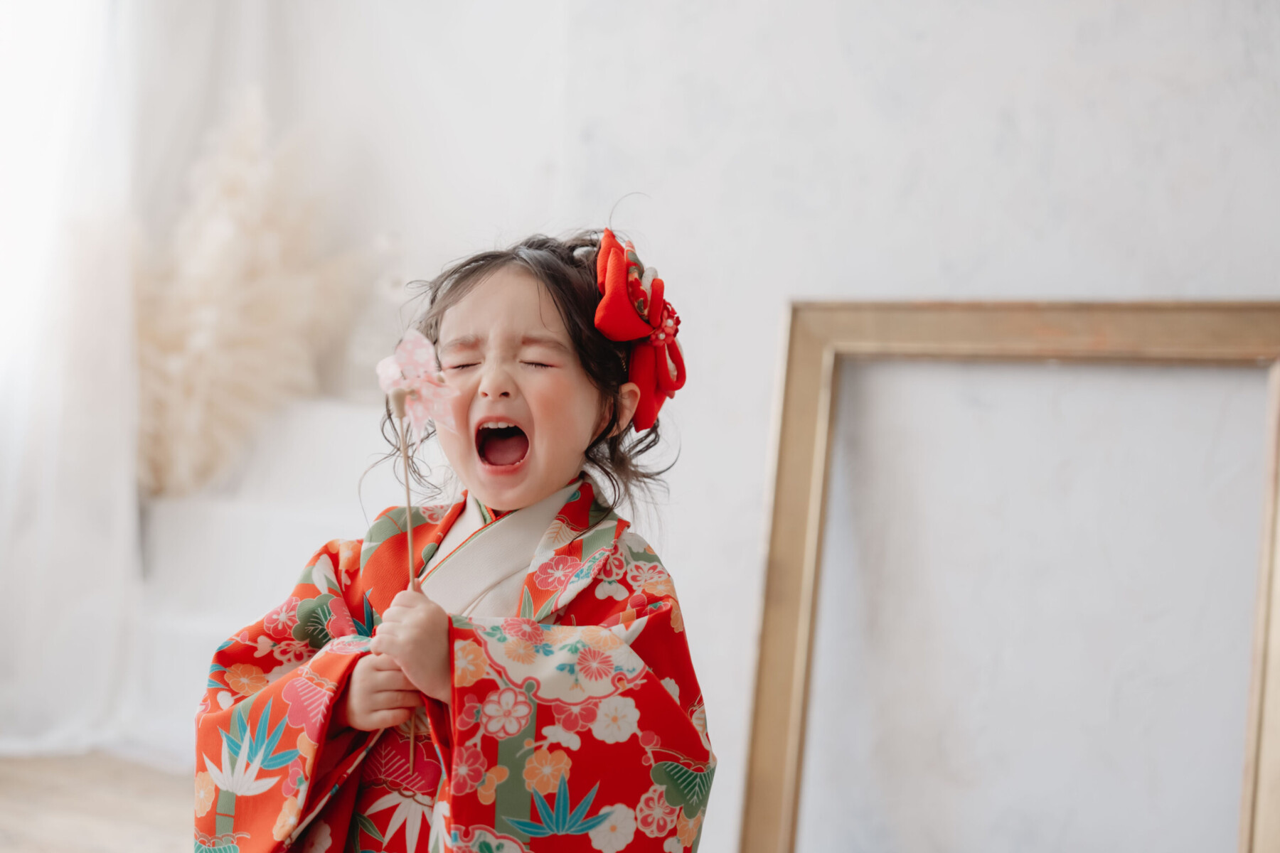 七五三 フォトスタジオ 大阪 おしゃれ ナチュラル 家族写真