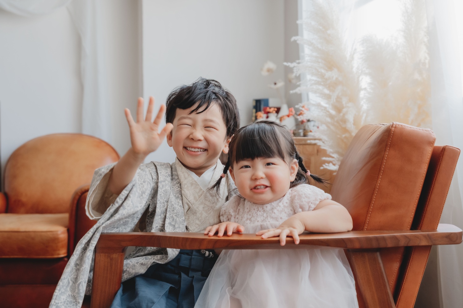 七五三撮影で残す子どもたちの兄弟写真