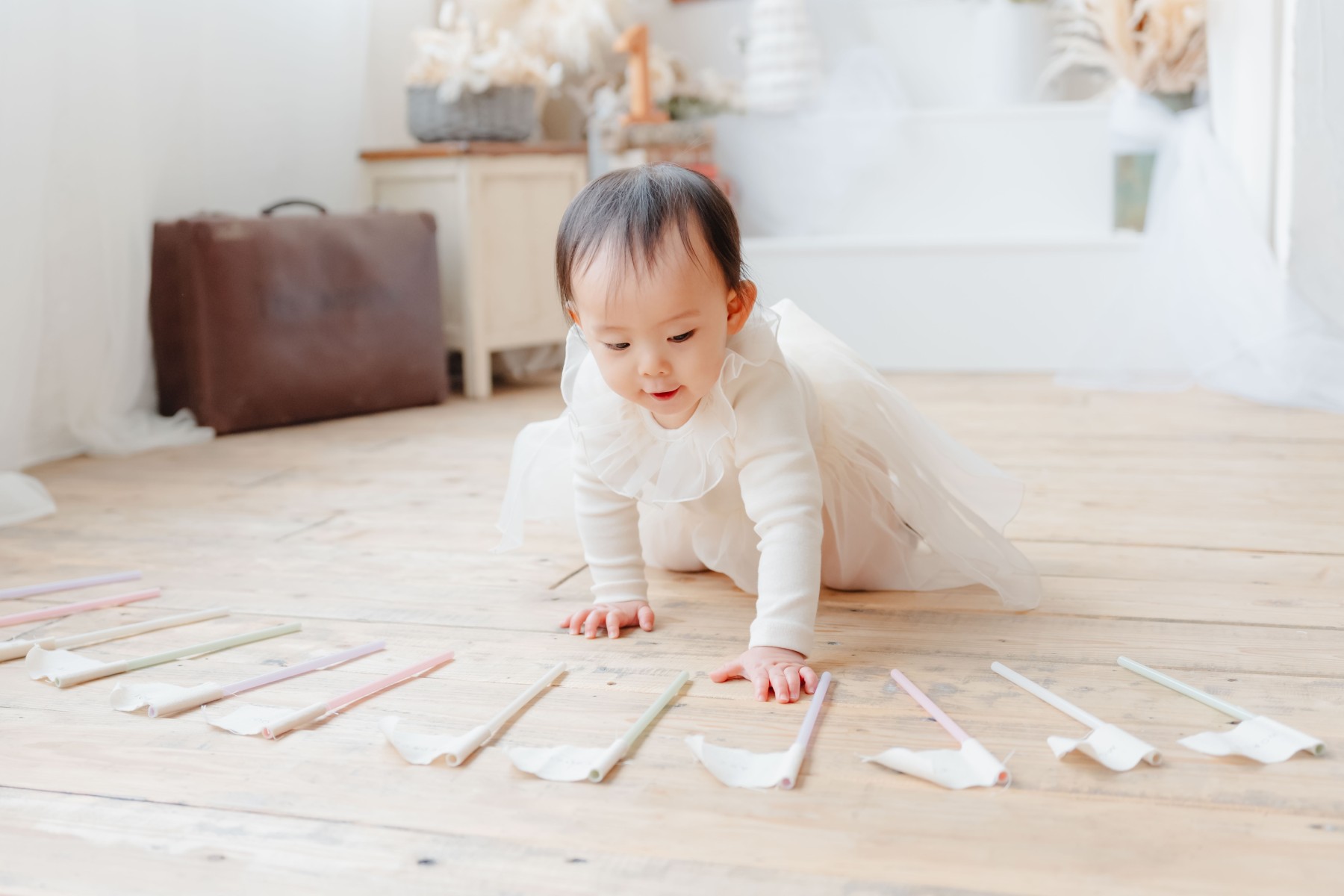 1歳 バースデーフォト 大阪 家族写真 フォトスタジオ 人気