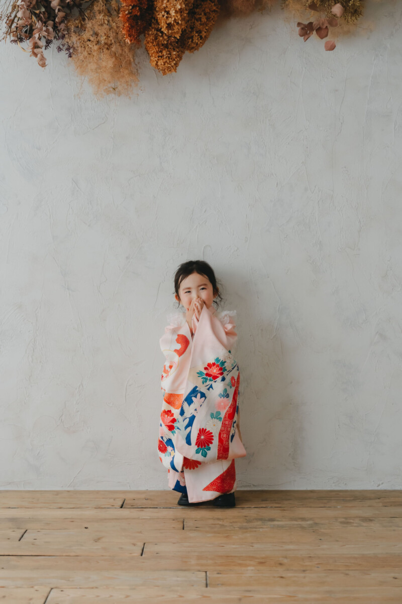 七五三 前撮り 時期 春 夏 大阪 フォトスタジオ